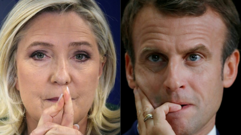 Pr&eacute;sidentielle: Le Pen expose sa vision, critique la diplomatie "born&eacute;e" de Macron