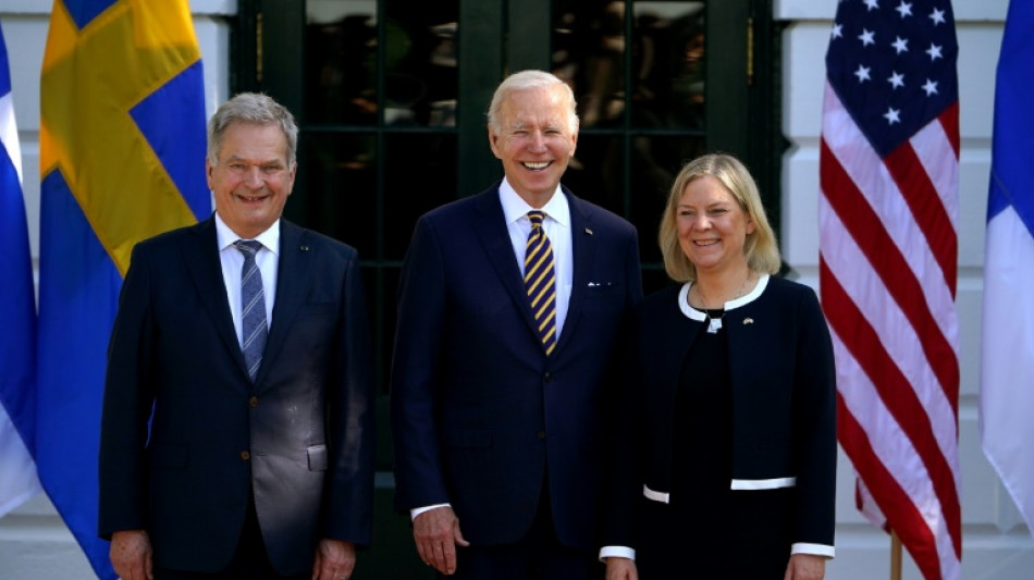 Biden empf&auml;ngt schwedische Regierungschefin und finnischen Pr&auml;sidenten