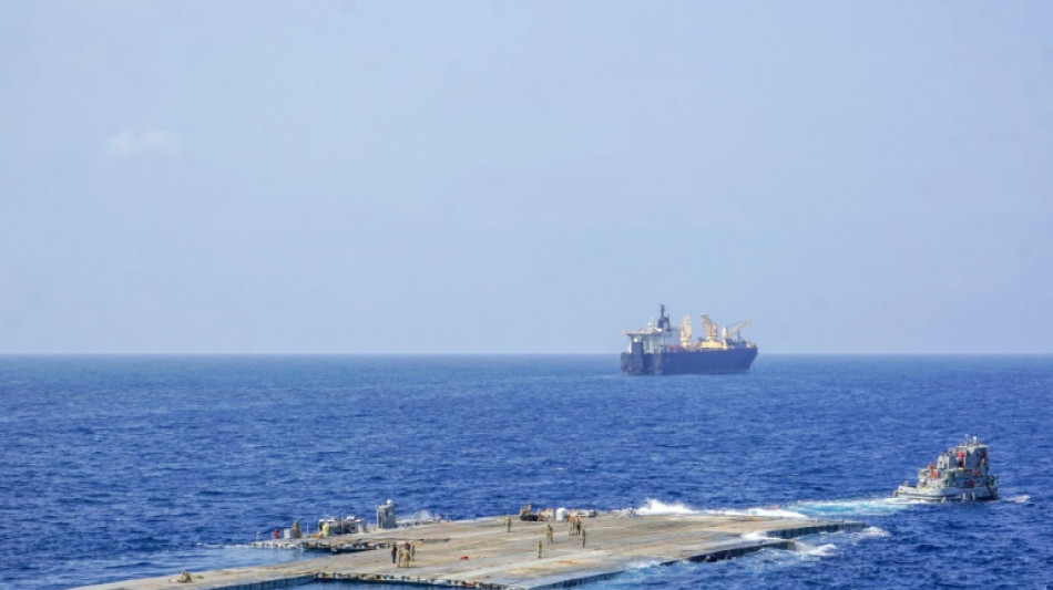 US military says aid pier anchored to Gaza beach