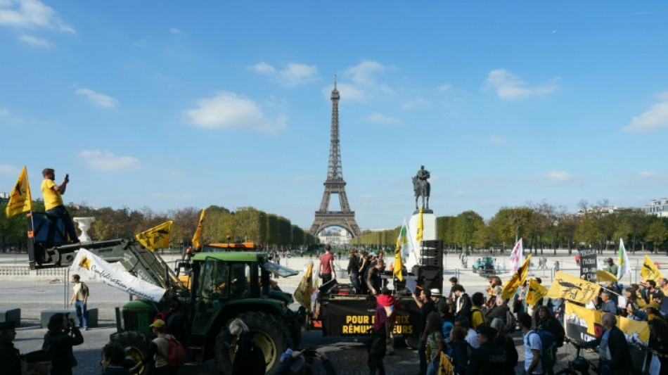 Agricultores protestan en París contra el acuerdo UE-Mercosur