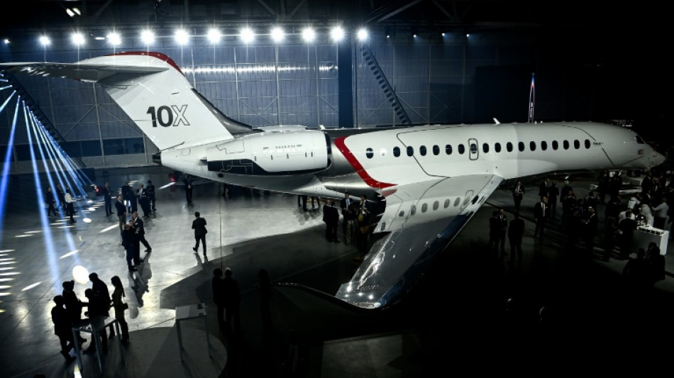 Dassault d&eacute;voile le Falcon 10X, jet d'affaires inspir&eacute; du Rafale