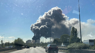 Spectaculaire incendie dans un entrepôt du marché de Rungis