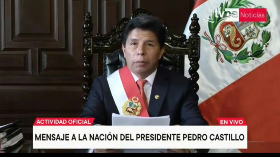 El Congreso de Per&uacute; destituye al presidente Castillo tras ignorar orden de disoluci&oacute;n