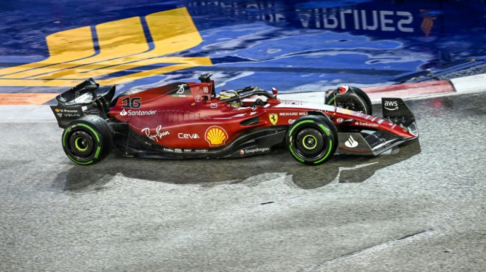 Leclerc fastest in wet final practice for Singapore Grand Prix