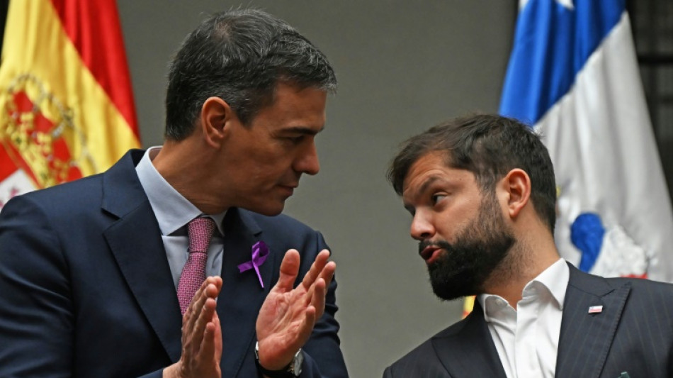 Pedro S&aacute;nchez e Gabriel Boric defendem no Chile r&aacute;pida tr&eacute;gua entre Israel e Hamas