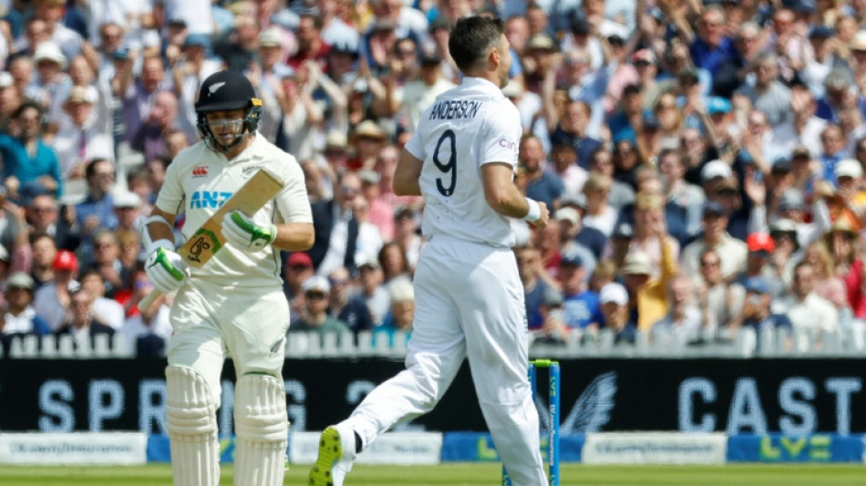 Anderson sparks New Zealand collapse in 1st Test