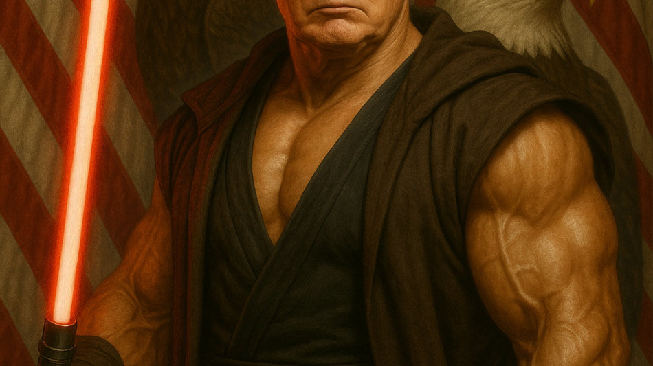 Trump &egrave; jedi con la spada laser sui social per lo Star Wars Day