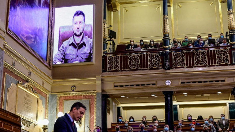 Devant le Parlement espagnol, Zelensky compare la guerre en Ukraine &agrave; Guernica