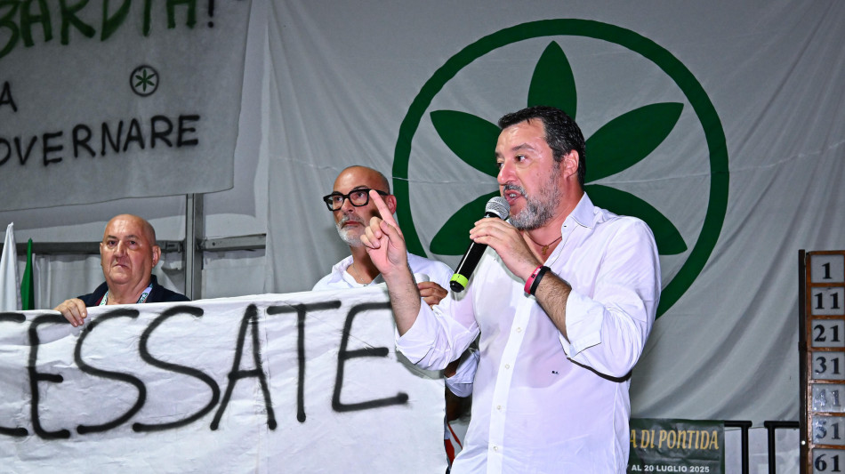 Salvini arriva a Pontida, 'sto meglio'