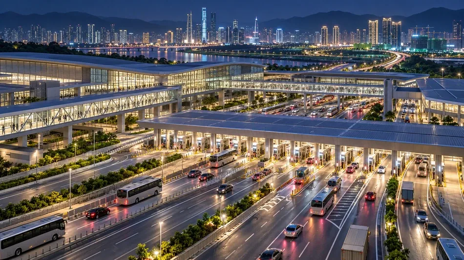 新皇崗口岸實測：古洞北至口岸車程約七分鐘
