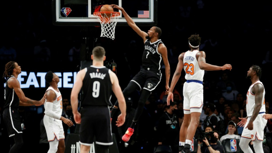 NBA: Durant porte les Nets et relance le d&eacute;bat autour du cas Irving