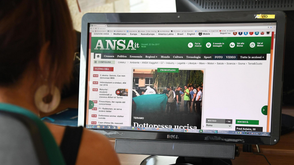 Rapporto Reuters, per l'ottavo anno ANSA prima per affidabilit&agrave;
